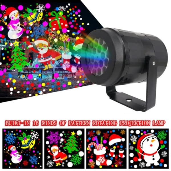 Multiple Pattern Christmas Valentines Day Rotatiable Projector Decoration Indoor Lighting LED Laser Projector Snowflake Lamp