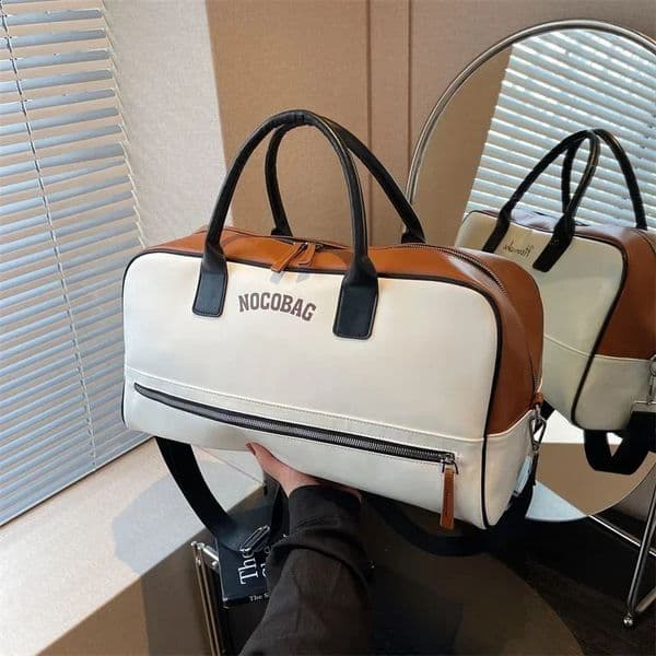 Casual Large Capacity PU Zipper Travel Bag High Quality Simplicity Waterproof Leisure Vacation Luggage Bag 240829