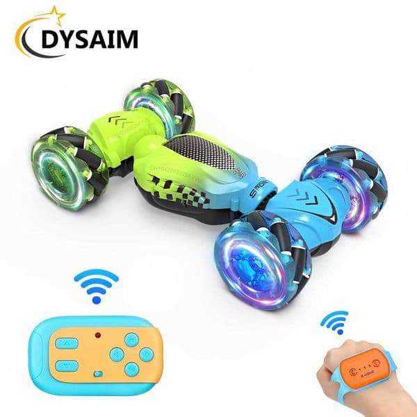 Childrens toy remote control car off-road vehicle gesture watch control 4WD toy car twist stunt drift car W240829