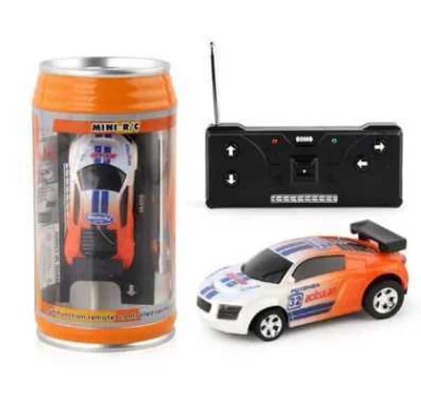 Remote Control 2023 Car 20KM/H Coke Can Mini RC Car Radio Remote Control Mini Racing Car 4WD Car RC Model Childrens Toy W240829 5