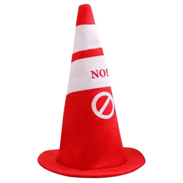 Traffic Safety Cone Hat Fun Plush Headwear Party Selfie Festival New Clothing Accessories Preferred Cosmetics W240830