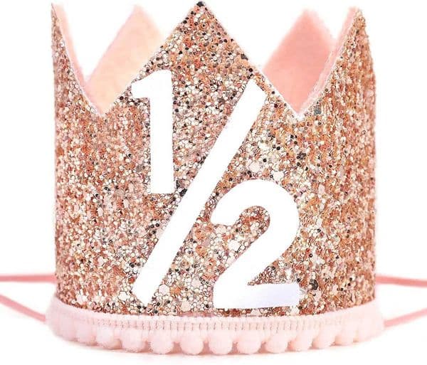 Childrens First Birthday Party Decoration Half a Year Ago Crown Party Decoration Hats Venue Layout Photos Props W240830