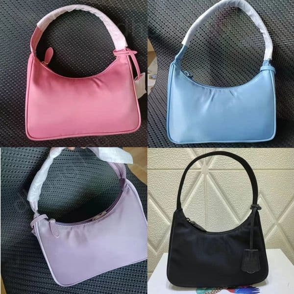 casual tote bag designer bags Underarm bag fashion nylon Crescent bag Simple cloth bags Internet celebrity style designer women bags Lightweight makeup bag with box