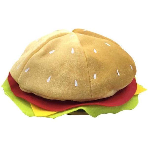 Clothing Burger Hat Miss Shopping Burger Party Dress Up Fast Food Accessories Festival Headwear W240830