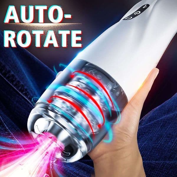 male sex toy Automatic Male Silicone Vagina Rotation Masturbator Cup Real Pussy Blowjob Pocket Adult For Men Mastubation Sex Machines Toy