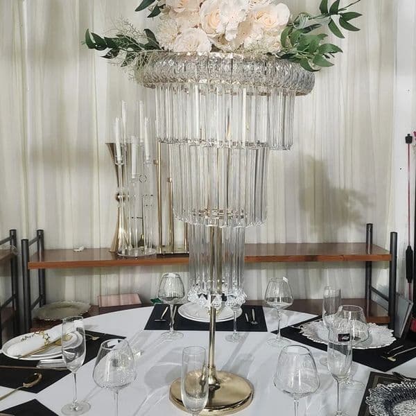 New Wedding Prop Metal Circle Flower Stand Arch Background For Wedding Decoration Table Flower Stands Party Stage Road Lead Gold Metal Plinth Stands 600
