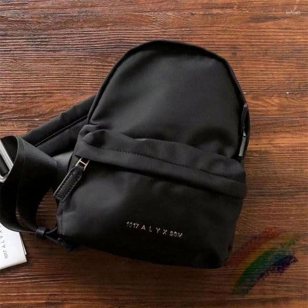 Backpack Black ALYX Buckle Crossbody Bag Men Women Adjustable Shoulders 1017 9SM Backpacks 123