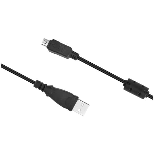 1.5m/4.9ft USB to 12P Data Cord Replacement USB5 USB6 Digital Cable Pure Copper Cores OD4.0 for CB-USB5 CB-USB6 for Olympus Camera