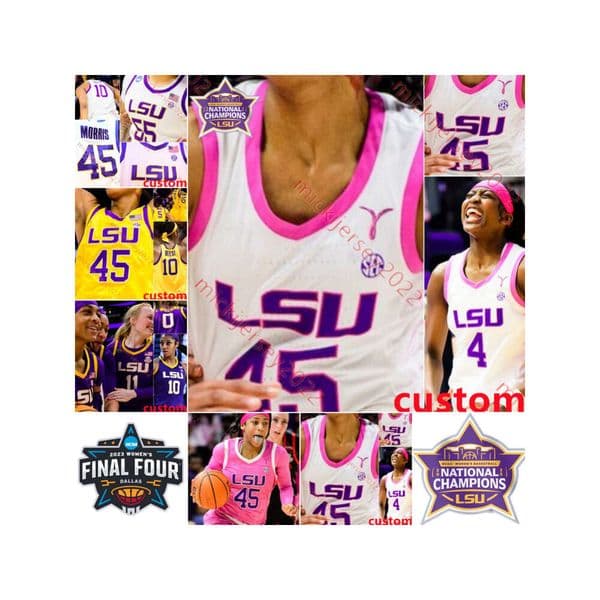 Angel Reese Hailey Van Lith LSU Tigers Womens Basketball Jersey Last-Tear Poa Flau'jae Johnson Kateri Poole Jasmine Carson Hannah Gusters Alexis Morris Jerseys