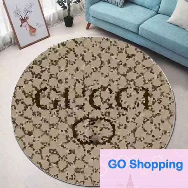 wholesale designer living room circular carpet classic printed bedroom coffee table mat guccilies rugs home decoration