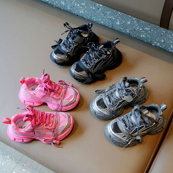 Spring Autumn Season Parent Child Dad Mens and Childrens Girls Sports Shoes