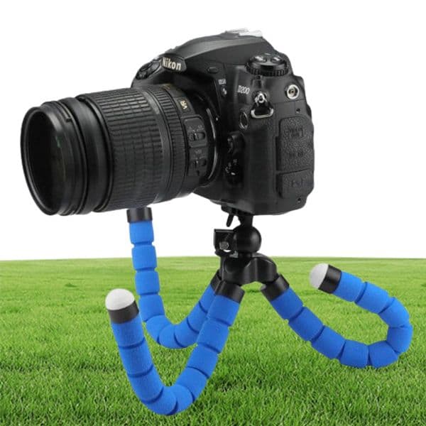 Tripods Large Red Black Blue Flexible Tripod Portable Octopus Stand Mount Bracket Holder Monopod For Mobile Phones Camera Camcorde
