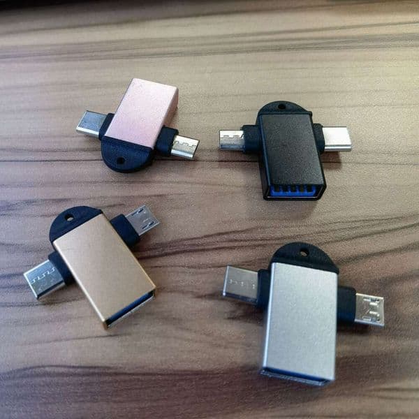 USB 3.0 to TYPE C Android OTG 2-in-1 Adapter, Mobile Charging Converter