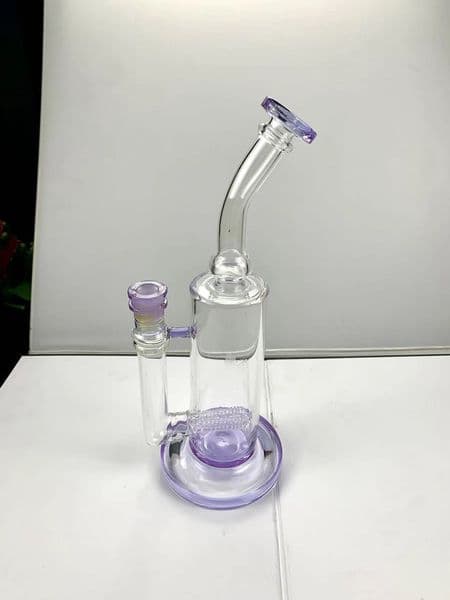 High quality honeycomb bubbler Glass Bongs gravity bongs water pipes Hookahs tornado bong ash catcher oil drill air holder 12.5 in. Colors can be customized