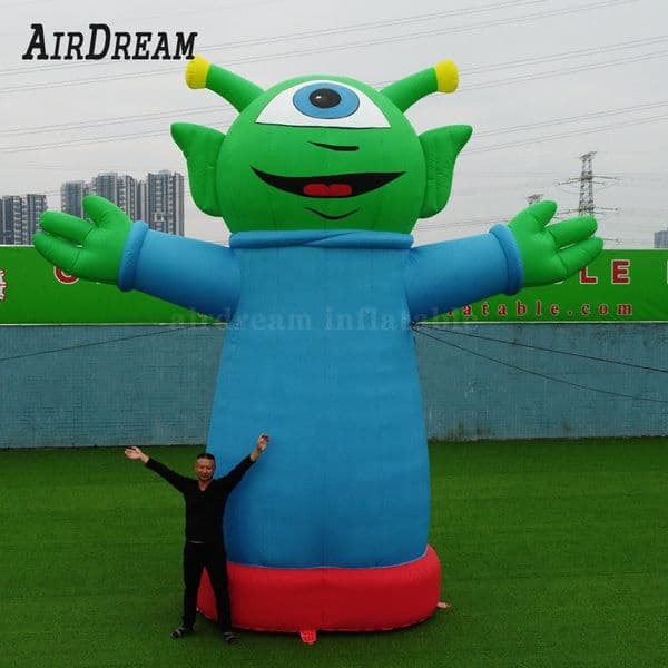 High quality 3/4/6/8m height giant inflatable green Big eye monster Inflatables Ghost for outdoor Halloween Decoration