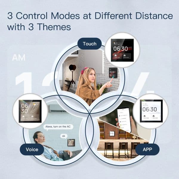 Tuya Wifi Smart Touch Screen Center Control Panel Voice Control 2025 ZigBee Gateway Built-in For new Intelligent Scenes 4 Inches Screen