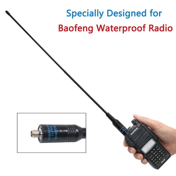 NAGOYA NA-771 SMA-Female 144/430MHz Dual Band Antenna for Baofeng Waterproof UV-9R PLUS/Pro BF-F11 Walkie Talkie Two Way Radio