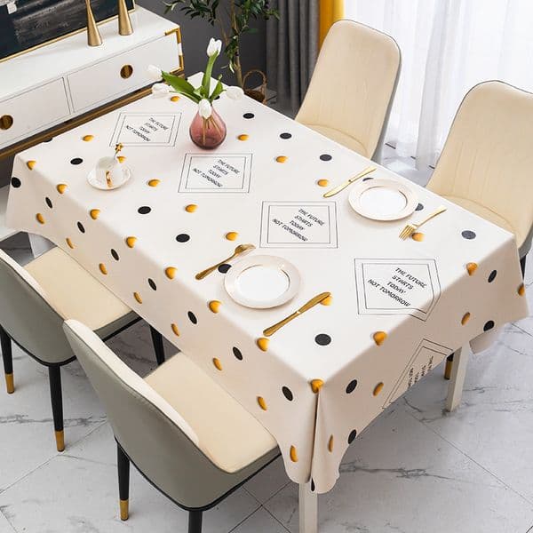 2025 Oil Free Washable Tablecloth new Lightweight Tablecloth Rectangular Tablecloth Dining Tablecloth Coffee Table Mat Manteles