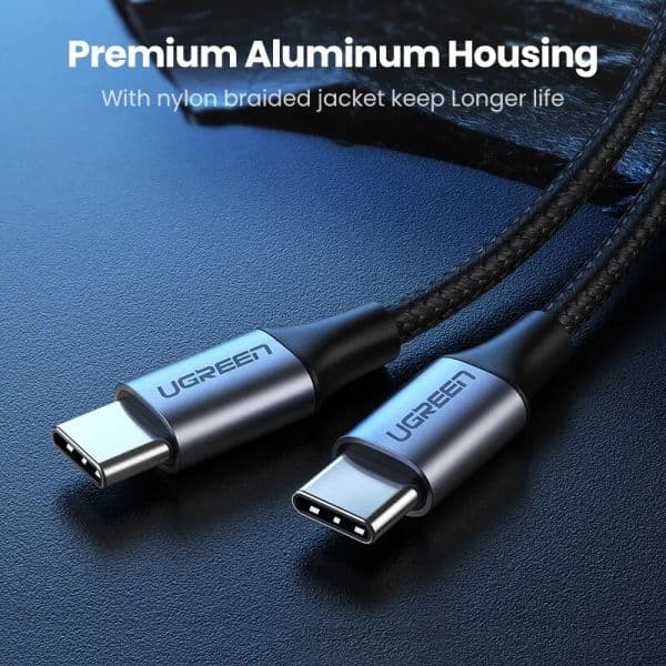 Ugreen USB C to USB Type C Cable for MacBook Pro iPad 2020 USB Charger Wire for Samsung S20 Huawei Quick Charge 4.0 PD 60W Cable