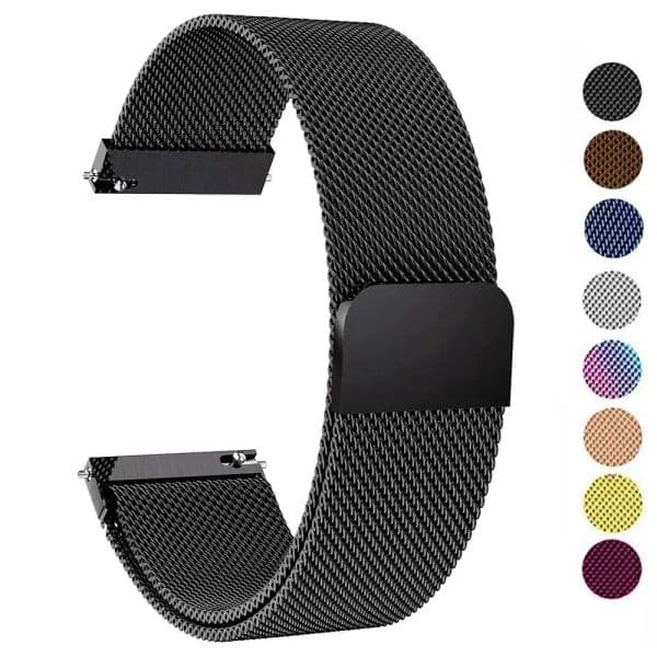 20mm/22mm ese band For Amazfit GTS/4/2/2e/3/GTS2 Mini/GTR 47mm/GTR2/4/3/Pro 2025 stratos Metal Watch Bracelet new Amazfit bip strap