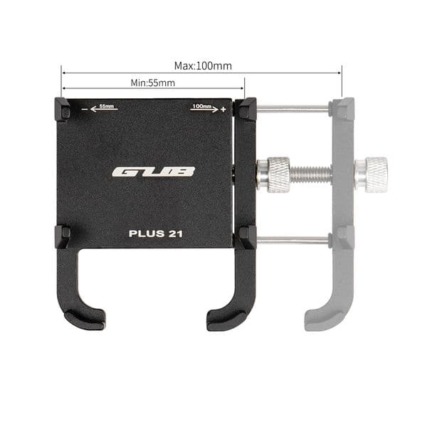 GUB PLUS 21 GPS Phone Bracket Aluminum Alloy Cell Phone Holder Bracket Rotatable Adjustable Anti-slip for 22.2-31.8mm Handlebar