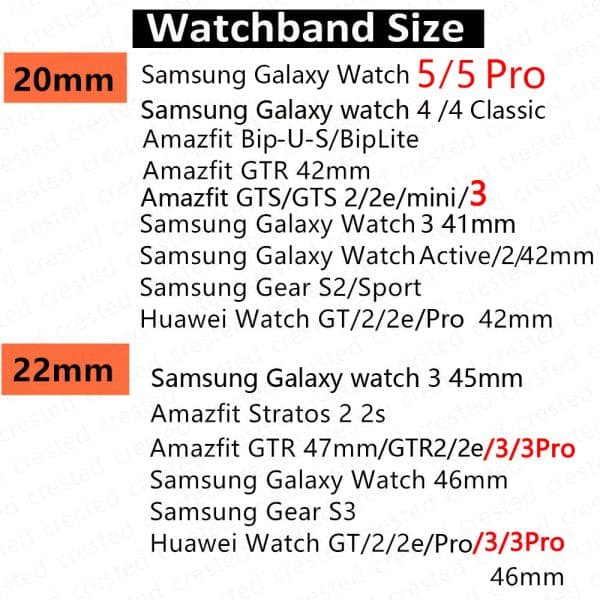 20/22mm Band for Samsung Galaxy Watch 5 pro/4/Classic/5/46mm/42mm/active 2 braided Elastic bracelet Huawei GT/2/GT2/3 Pro strap