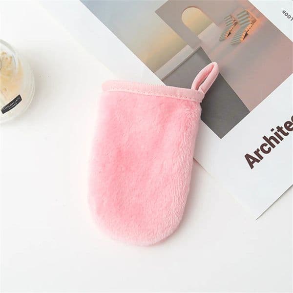 1/5PCS 12 Colors Makeup Remover Cleansing Gloves Reusable Microfiber Face Care Towel Cosmetic Puff Beauty Makeup Tool
