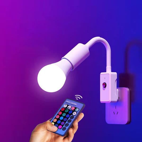 E27 LED Lamp Dimmable 7 Colors RGB Light Bulb Spotlight Bulb Light 5W 10W 15W Smart Control Lamp for Home Party Decoration