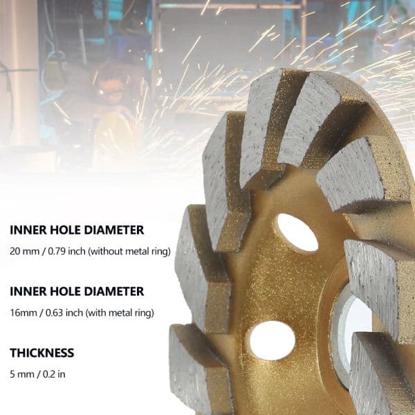 2PCS 4 Inch Dia Grinding 2025 Wheel Disc HHS Segment Grinding hine Concrete Granite new Stone Ceramic Cutting Grinder Power Tool