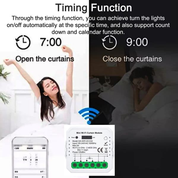 Tuya ZigBee WIFI Curtain Module RF Module Extensible 5A Mini Home Smart Curtain Controller For Alexa Google Home Voice Control