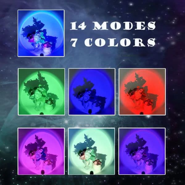 Led USB Sunset Lamp Projector Home Decor Night 2025 Light Living Room Bedroom Night Light Decor Bar Atmosphere new Photography Background