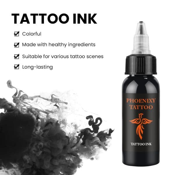 Tattoo Kit Beginner Tattoo Machine Gun with Power Supply Needles Permanent Ink Pigment Complete Tattoo Set for Tattoo Body Art