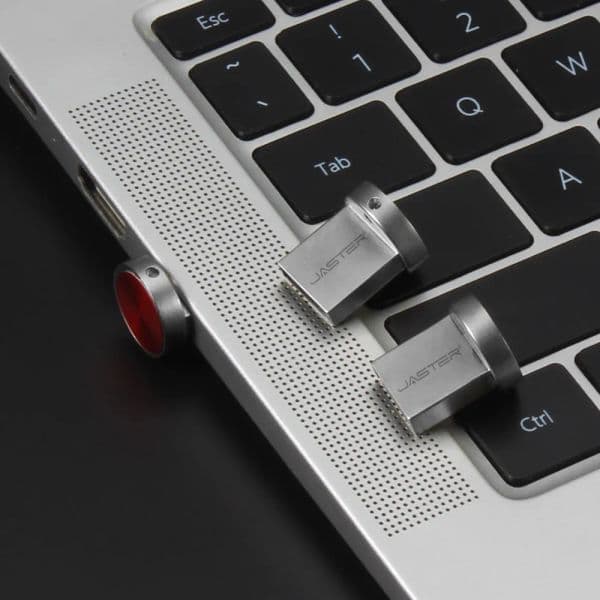 Metal Gift Mini Portable USB 2.0 Flash Drive For Car Real Capacity Pen Drive Silver Memory Stick 64GB/32GB/16GB/8GB/4GB U Disk