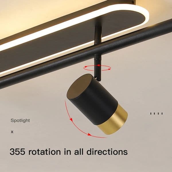 Modern LED Chandelier Nordic Simple Creative Devise Long Track 2025 Spotlights Are Suitable For new Ceiling Lamps In Living Room Kitchen