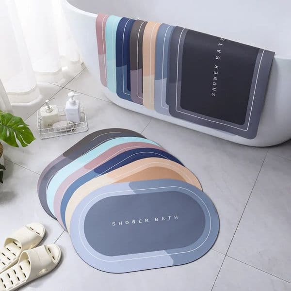 Super Absorbent Bath Mat Instant Drying Mat Bathroom 2025 Rug Non-slip Entrance Doormat Nappa Skin new Floor Mat Toilet Carpet Home Decor