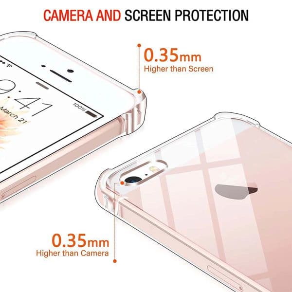 Shockproof Soft Clear Silicone Case For iPhone 5 5s SE 2016 6 7 8 Plus XS XR 11Pro Max 12 13 14 Thin Transparent Back Cover