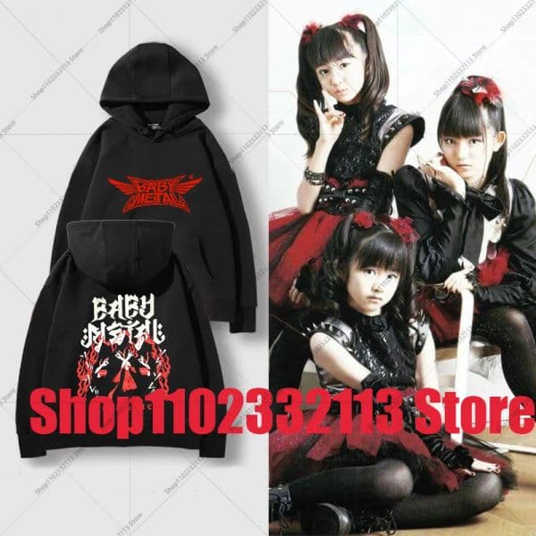 BABYMETAL Band 2025 Hoodie Men's Women's Fall/Winter new Japanese Metal Rock Band Loose Comfortable Top babymetal Street Rock Style