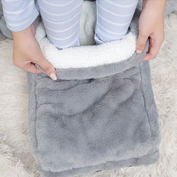 Electric Foot Warm Heating Pad USB Charging Massager Washable Home Warmer Electric Heat Slippers Warm Hairy Cushion