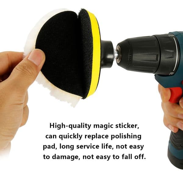 5pcs 6 Inch Wool Polishing Pads Buffing Mat Auto Paint Care For M14 Soft Wool Machine Waxing Polisher Car Body Polishing Discs