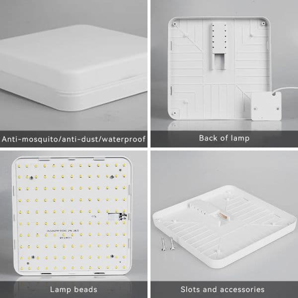 LED Ceiling 2025 Lamp KitchenPanel new Modern APP Smart Dimming Ceil Lustre Room Chandelier Fixture Home Decorative Square Ceiling Light