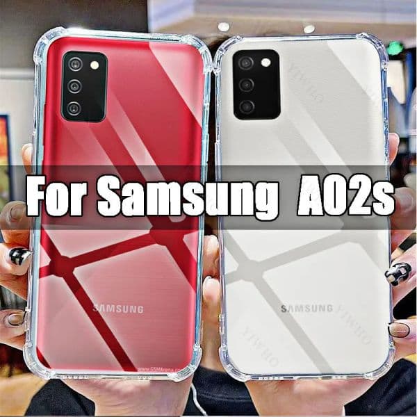 Phone Soft Case for Samsung Galaxy A02s TPU Transparent for Sumsung A 02s 6.5" SM-A025F Shockproof Anti-Fingerprint Covers Shell
