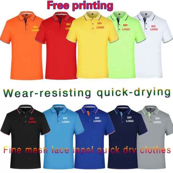 Quick Dry Clothes new Polo Shirt Enterprise Custom Tooling Lapel Short-sleeve T-shirt Advertising Shirt Embroidery 2025 Work Clothes