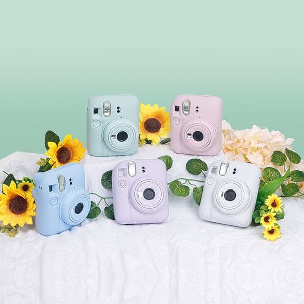 New Suitable for Fujifilm Instax Mini 12 Camera Protective Case, Solid Color Soft Shell Fitting Case, Camera Color Silicone Case