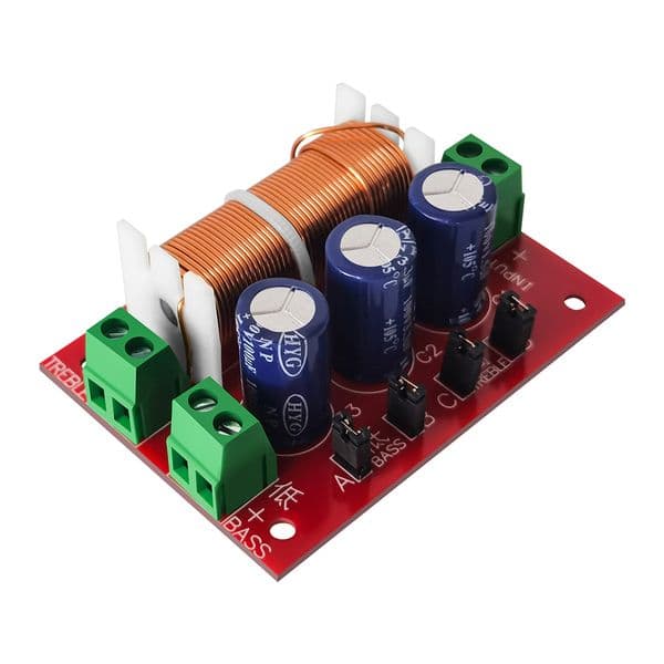 YLY-2088 2 Way Crossover Filters Module Adjustable Audio Speaker Frequency Divider Full Range Treble Bass Welding Free