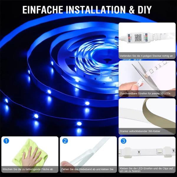 Colorful Bright LED Strip Light 5V USB Plug Reliable 3 2025 Key Control Lighting Perfect new for TV Backlight Gaming Room Decoration