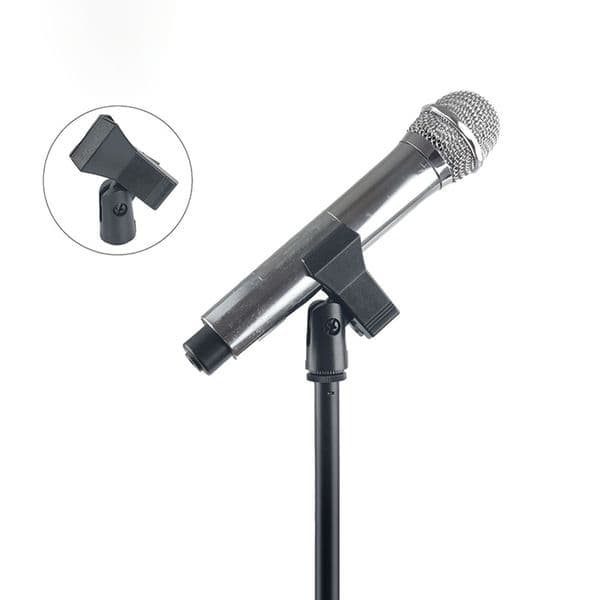 Universal Microphone Clip Clamp 5/8in To 3/8in With Adapter For Handheld Mic Mount Holder Stand Musical Instruments Accesseries