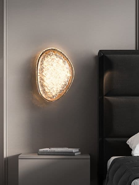 Crystal Platinum new Art Wall Lamp Bedroom Bedside Lamp Optical Acrylic Living Room Wall Lamp Simple 2025 and Modern home appliance