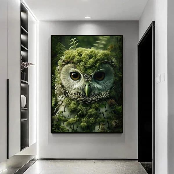 Cute Animals Owl Posters and Prints 2025 Flower Owl Canvas new Paintings Vintage Wall Art Pictures for Club Living Room Home Decoration