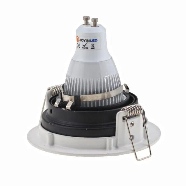 High Quality White Round new Retrofit Led Ceiling Downlight Housing Adjustable Frame MR16 GU10 Bulb Fixture Fitting 2025 Downlight Holder