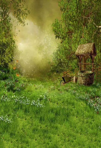 Mehofond Spring Photography Backdrops Easter Grass Fairy Forest Baby Doll Cake Portrait Photo Background Photo Studio Photophone